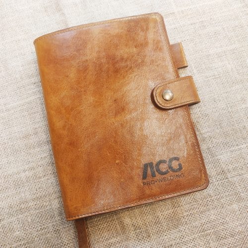 Funda de piel para agendas personalizada